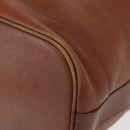 Burberrys Shoulder Bag Leather Brown Gold Auth 151776-14