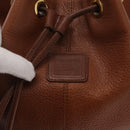 Burberrys Shoulder Bag Leather Brown Gold Auth 151776-17