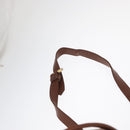 Burberrys Shoulder Bag Leather Brown Gold Auth 151776-9