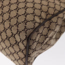 CELINE Macadam Canvas Hand Bag Beige Gold Auth 151779-13