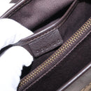 CELINE Macadam Canvas Hand Bag Beige Gold Auth 151779-15