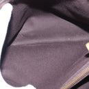 CELINE Macadam Canvas Hand Bag Beige Gold Auth 151779-19