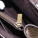 CELINE Macadam Canvas Hand Bag Beige Gold Auth 151779-23