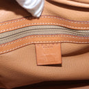 CELINE Macadam Canvas Hand Bag PVC Leather Brown Gold Auth 151782-19
