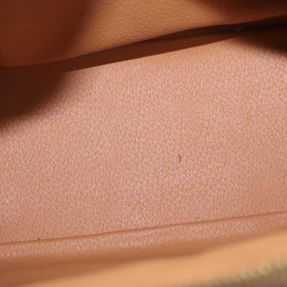 CELINE Macadam Canvas Hand Bag PVC Leather Brown Gold Auth 151782