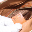 CELINE Macadam Canvas Hand Bag PVC Leather Brown Gold Auth 151782-22