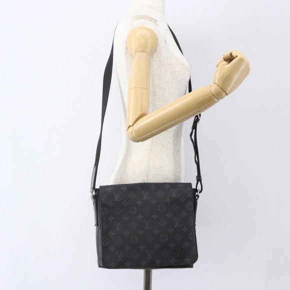 LOUIS VUITTON Monogram Eclipse District PM Shoulder Bag M45272 LV Auth 151784