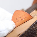 CELINE Macadam Canvas Shoulder Bag PVC Leather Brown Gold Auth 151785-23