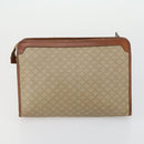 CELINE Macadam Canvas Shoulder Bag PVC 4 Set Beige Brown Navy Auth 151786-21