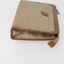 CELINE Macadam Canvas Shoulder Bag PVC 4 Set Beige Brown Navy Auth 151786-22