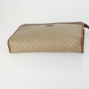 CELINE Macadam Canvas Shoulder Bag PVC 4 Set Beige Brown Navy Auth 151786-24