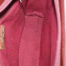 CARTIER Clutch Bag Leather 3 Set Bordeaux Auth 151788-13