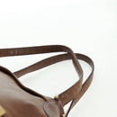 Chloe Hand Bag Leather 2way Brown Gold Auth 151789-10