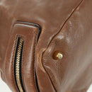 Chloe Hand Bag Leather 2way Brown Gold Auth 151789-17