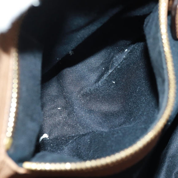 Chloe Hand Bag Leather 2way Brown Gold Auth 151789