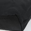 Christian Dior Maris Pearl Hand Bag Nylon Black Silver Auth 151790-15