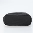 Christian Dior Maris Pearl Hand Bag Nylon Black Silver Auth 151790-5