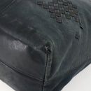 BOTTEGA VENETA INTRECCIATO Hand Bag Leather Black 131673 Auth 151791-12