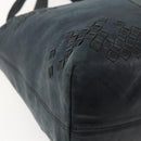 BOTTEGA VENETA INTRECCIATO Hand Bag Leather Black 131673 Auth 151791-13