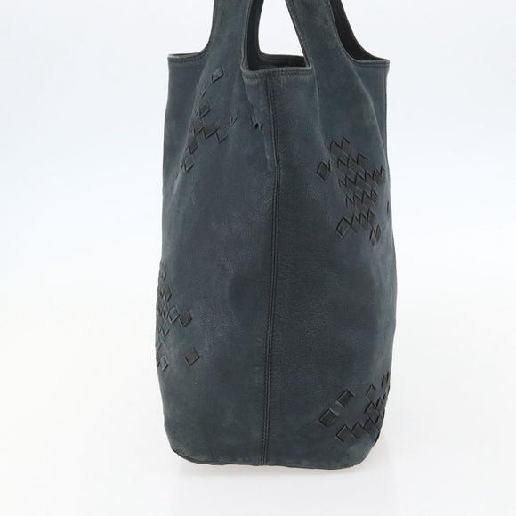 BOTTEGA VENETA INTRECCIATO Hand Bag Leather Black 131673 Auth 151791