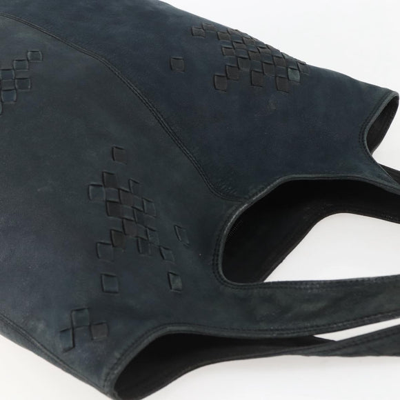 BOTTEGA VENETA INTRECCIATO Hand Bag Leather Black 131673 Auth 151791