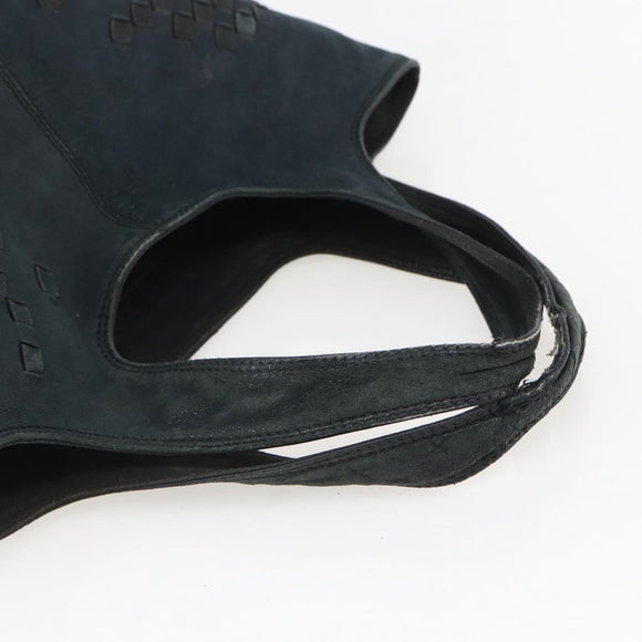 BOTTEGA VENETA INTRECCIATO Hand Bag Leather Black 131673 Auth 151791