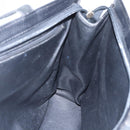 Christian Dior Hand Bag Leather Black Gold Auth 151795-20