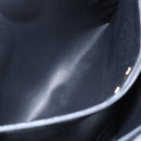 Christian Dior Hand Bag Leather Black Gold Auth 151795-12