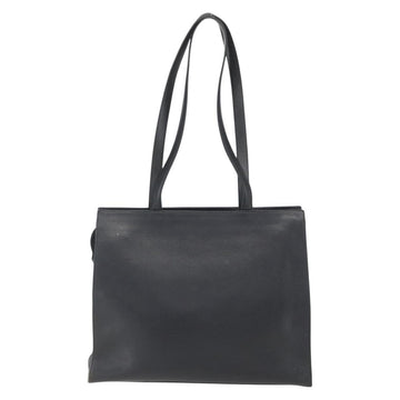 Christian Dior Hand Bag Leather Black Gold Auth 151795 - 0