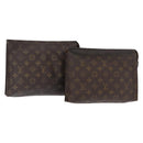 LOUIS VUITTON Monogram Poche Toilette 26 Pouch 2 Set M47542 LV Auth 151802-1