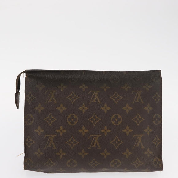 LOUIS VUITTON Monogram Poche Toilette 26 Pouch 2 Set M47542 LV Auth 151802