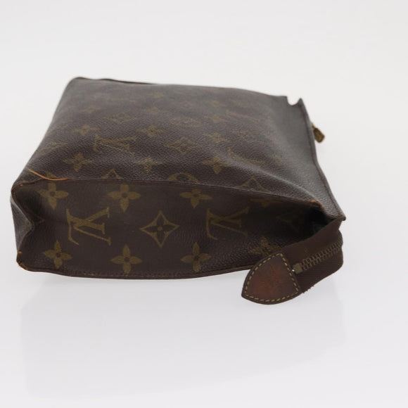 LOUIS VUITTON Monogram Poche Toilette 26 Pouch 2 Set M47542 LV Auth 151802