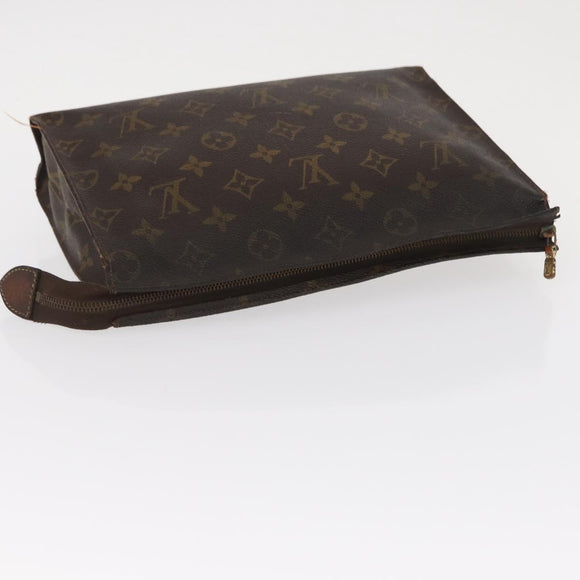 LOUIS VUITTON Monogram Poche Toilette 26 Pouch 2 Set M47542 LV Auth 151802