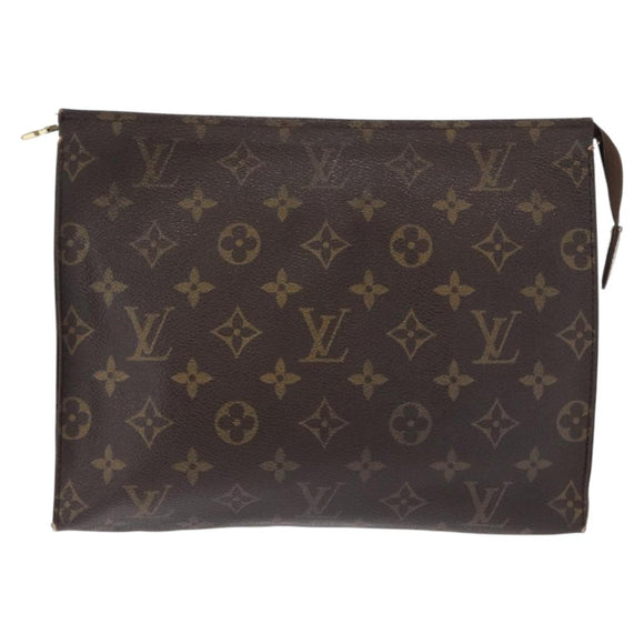 LOUIS VUITTON Monogram Poche Toilette 26 Pouch 2 Set M47542 LV Auth 151802