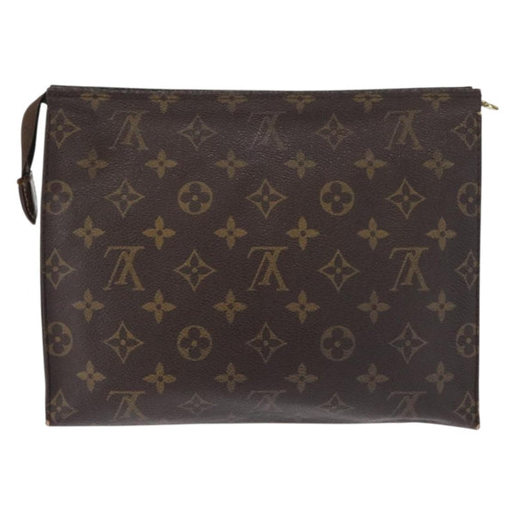 LOUIS VUITTON Monogram Poche Toilette 26 Pouch 2 Set M47542 LV Auth 151802