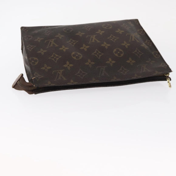 LOUIS VUITTON Monogram Poche Toilette 26 Pouch 2 Set M47542 LV Auth 151802