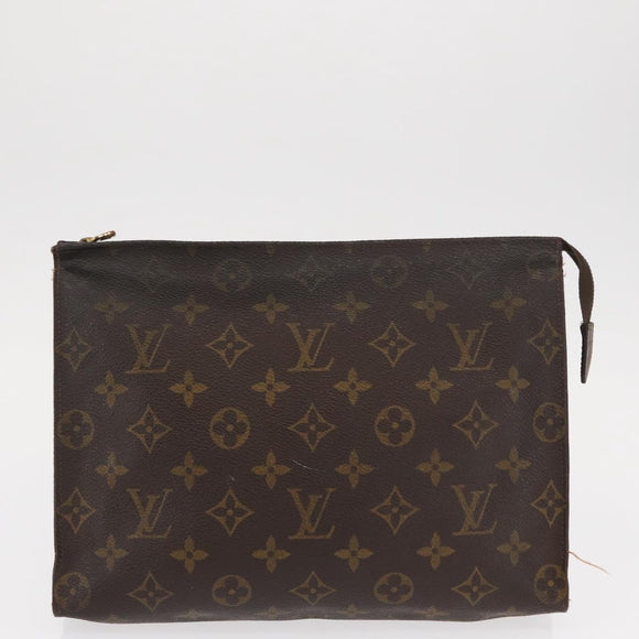 LOUIS VUITTON Monogram Poche Toilette 26 Pouch 2 Set M47542 LV Auth 151802