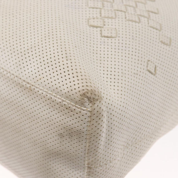 BOTTEGA VENETA INTRECCIATO Hand Bag Leather White 131673 Auth 151803
