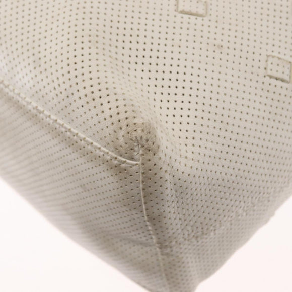 BOTTEGA VENETA INTRECCIATO Hand Bag Leather White 131673 Auth 151803