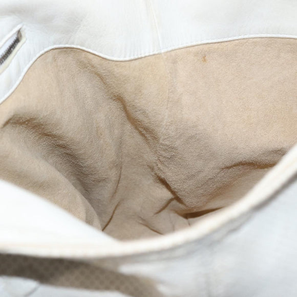 BOTTEGA VENETA INTRECCIATO Hand Bag Leather White 131673 Auth 151803