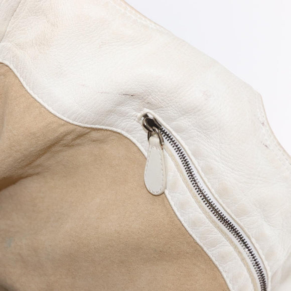 BOTTEGA VENETA INTRECCIATO Hand Bag Leather White 131673 Auth 151803