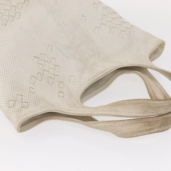 BOTTEGA VENETA INTRECCIATO Hand Bag Leather White 131673 Auth 151803