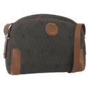 Christian Dior Honeycomb Canvas Shoulder Bag Gray Auth 151804-1