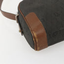 Christian Dior Honeycomb Canvas Shoulder Bag Gray Auth 151804-11