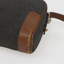 Christian Dior Honeycomb Canvas Shoulder Bag Gray Auth 151804-12