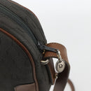 Christian Dior Honeycomb Canvas Shoulder Bag Gray Auth 151804-14