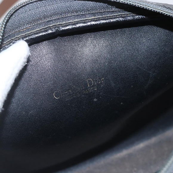 Christian Dior Honeycomb Canvas Shoulder Bag Gray Auth 151804