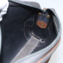 Christian Dior Honeycomb Canvas Shoulder Bag Gray Auth 151804-17