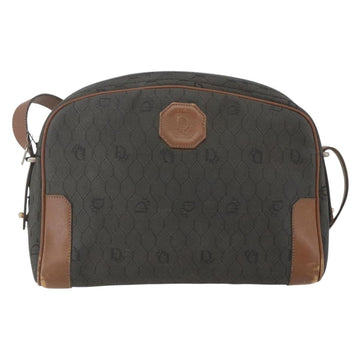 Christian Dior Honeycomb Canvas Shoulder Bag Gray Auth 151804 - 0