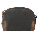 Christian Dior Honeycomb Canvas Shoulder Bag Gray Auth 151804-3